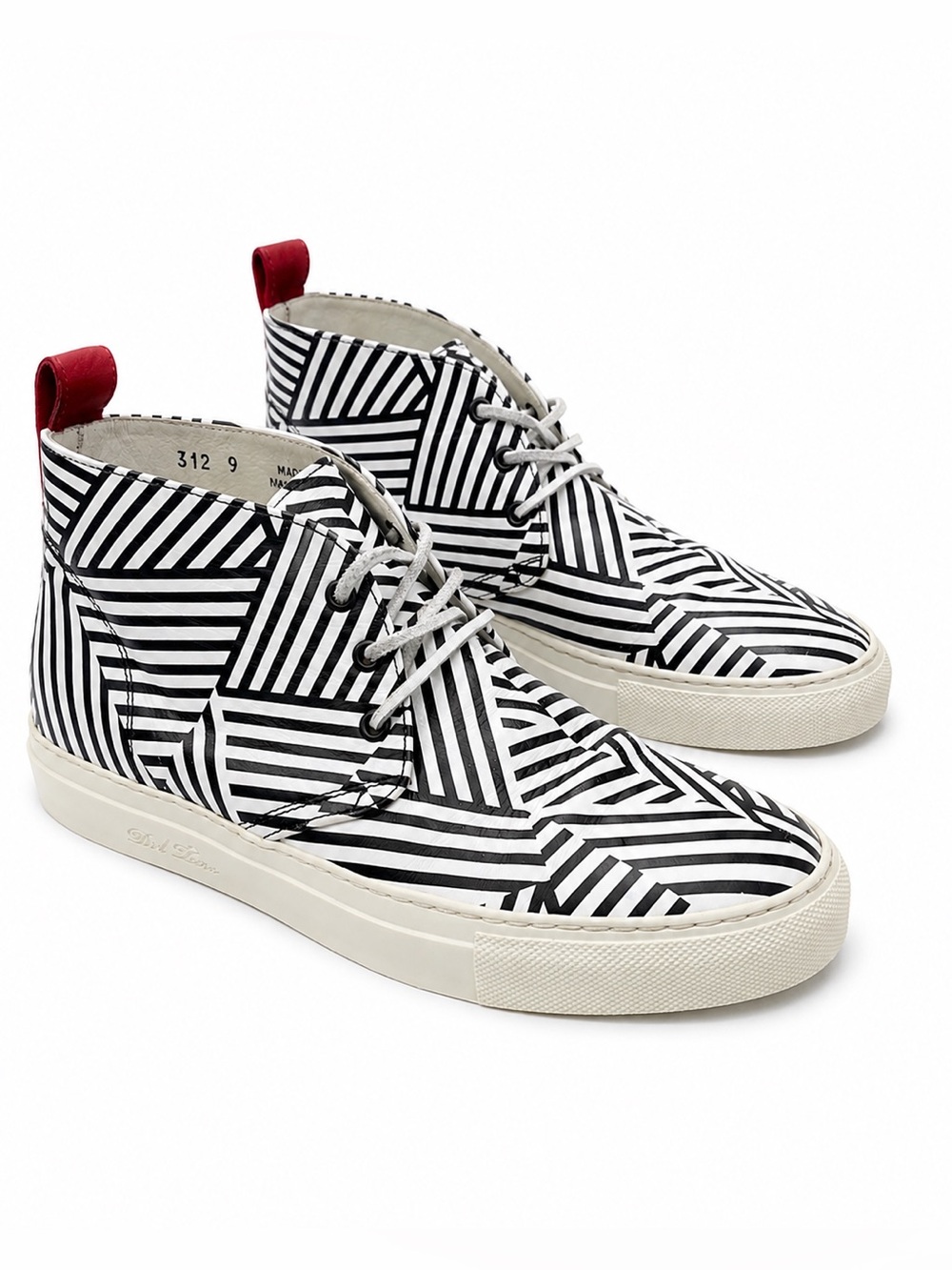 Rare Limited Ed. Del Toro 312 Alto Chukka Sneakers "Art Basel" Miami Collection